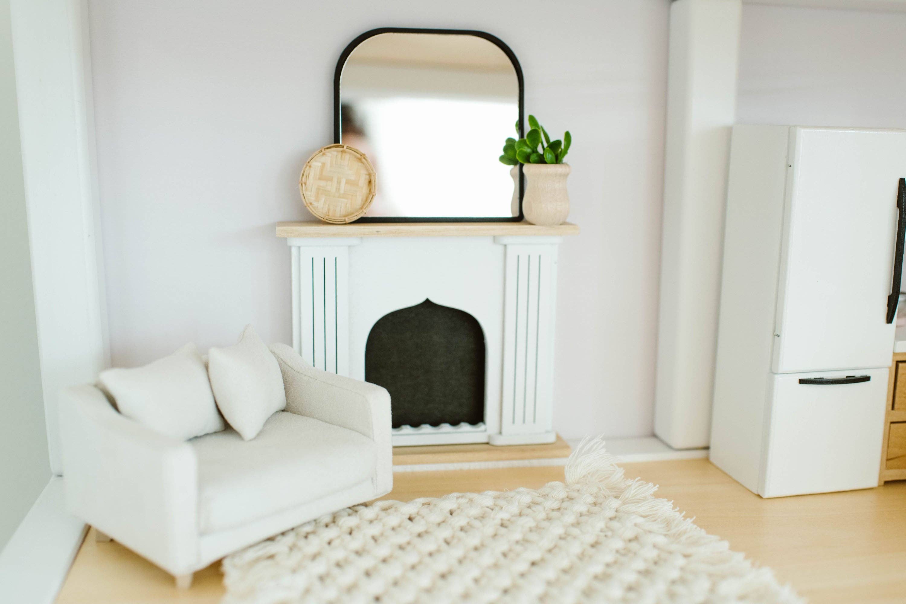 Macy Mae Dollhouse Designs - Wholesale Doll Accessory Kit - Kids - Dollhouse Adelaide Scoop Arm Accent Chair | Pearl White4