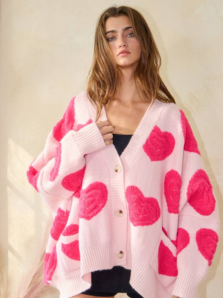 IT1670C Oversized Heart Pullover Sweater Cardigan and other Purchase Wholesale heart sweater. Free Returns & Net 60 Terms on Faire trending on Faire.