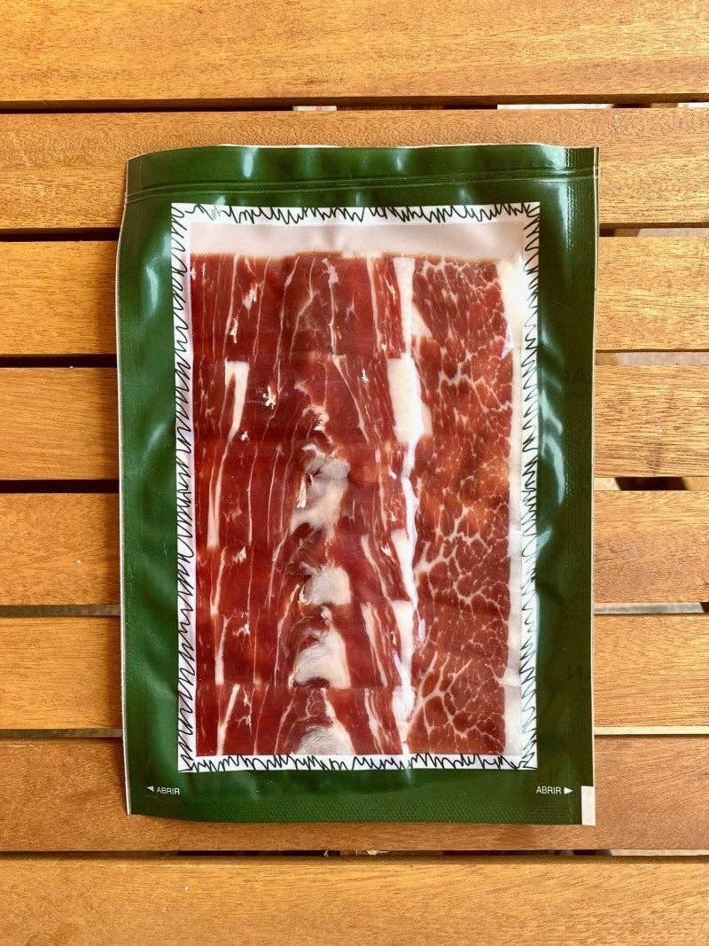 Spain Iberico - Vendita all'ingrosso Prosciutto - Prosciutto Iberico al taglio a mano, etichetta verde1