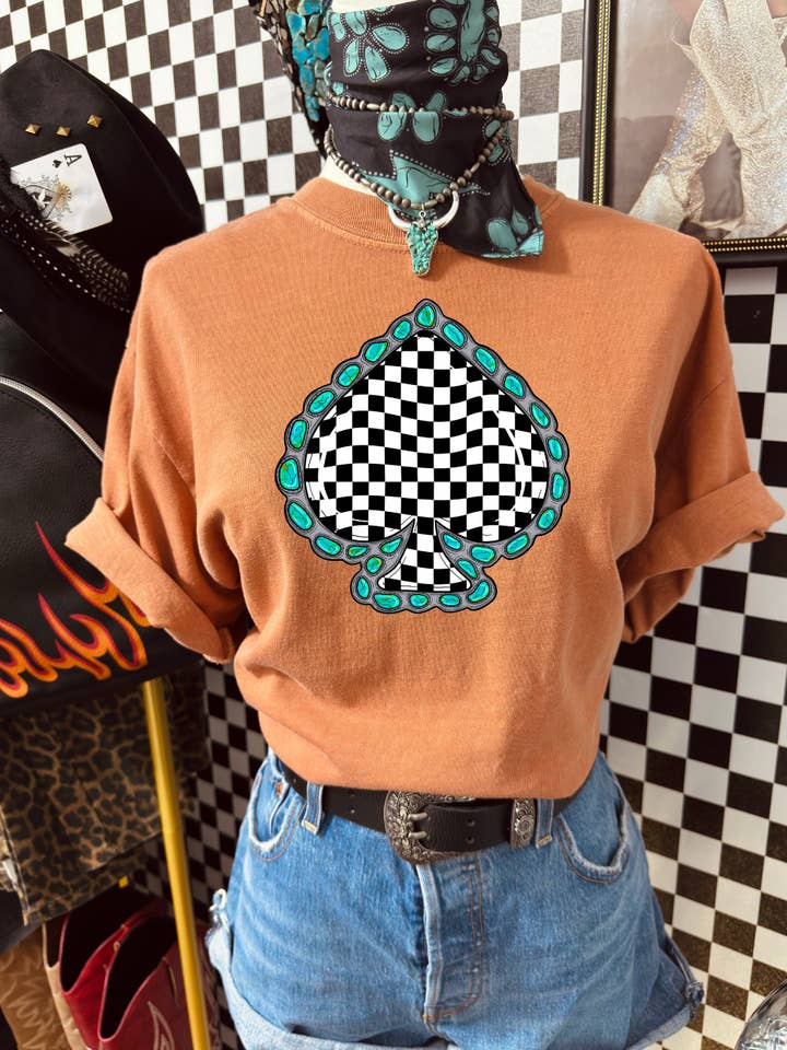 B&W Spade HTV Transfer for wholesale by Spurs & Spades