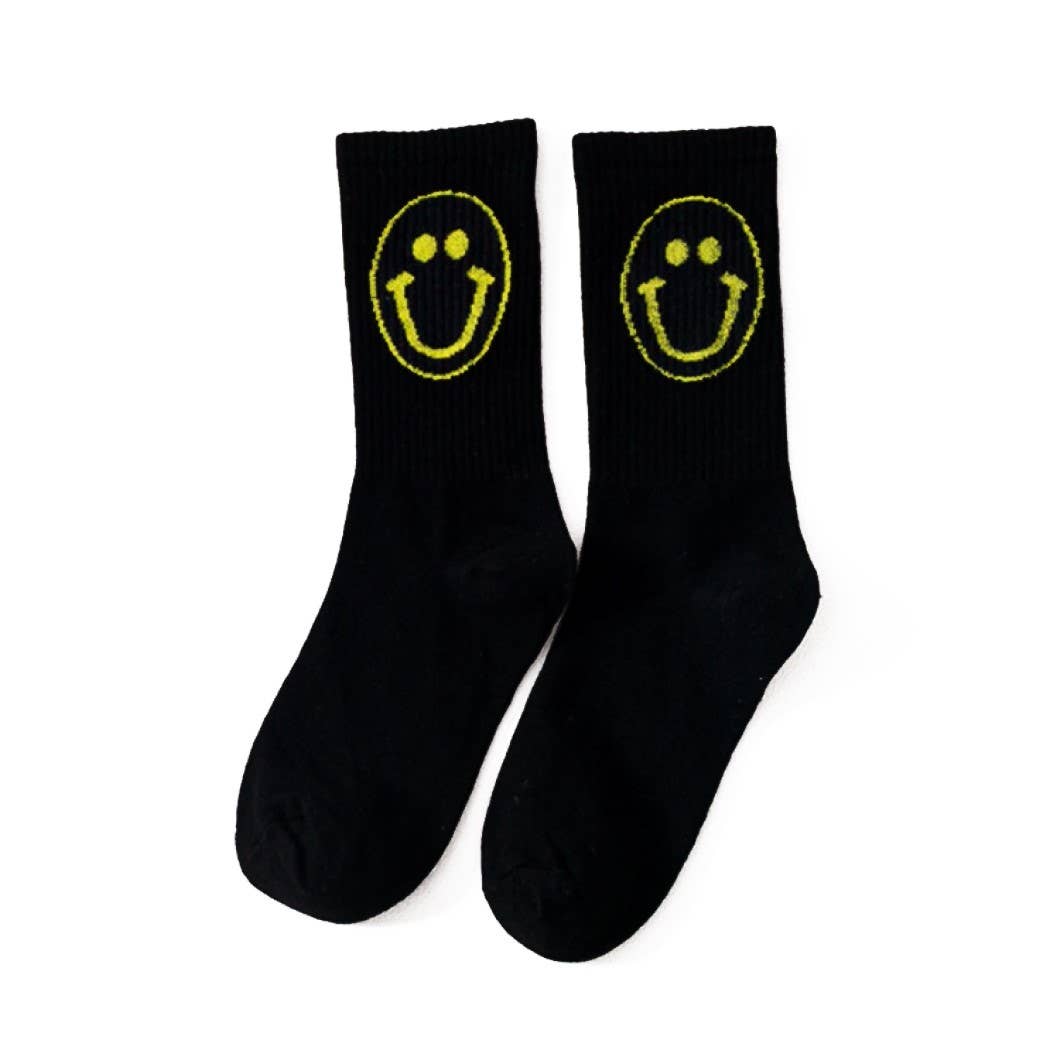 Malibu Sugar - Wholesale Socks - Kids - Happy Face Socks for Girls 0