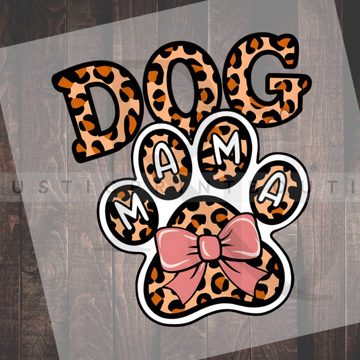 Mama DTF Hond Mama DTF Warmteoverdracht voor wholesale door RusticPrintStudio