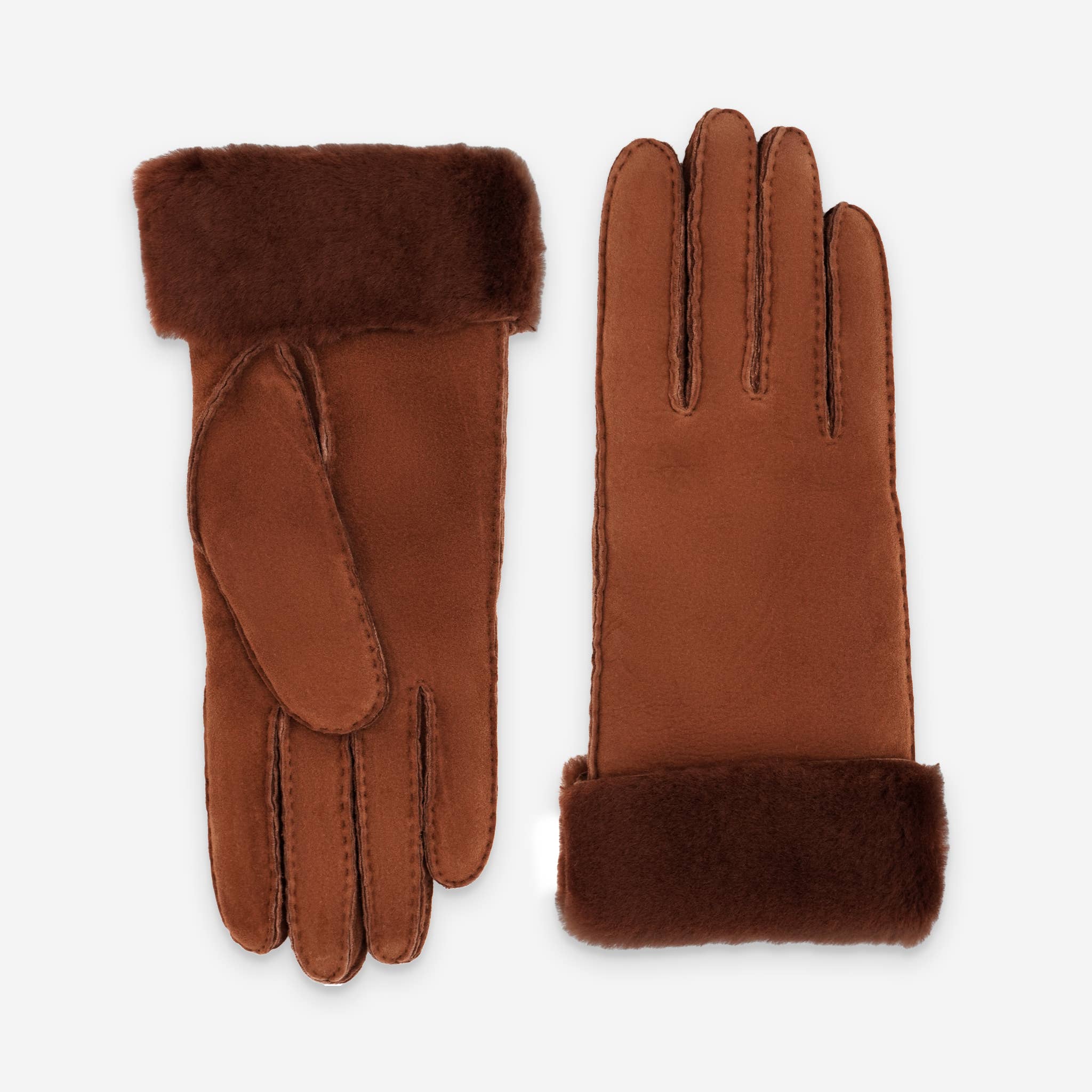 Glove Story - Vendita all'ingrosso Guanti - Donna - Guanti da donna in pelle di montone 100% con fodera in shearling - 21429SH1