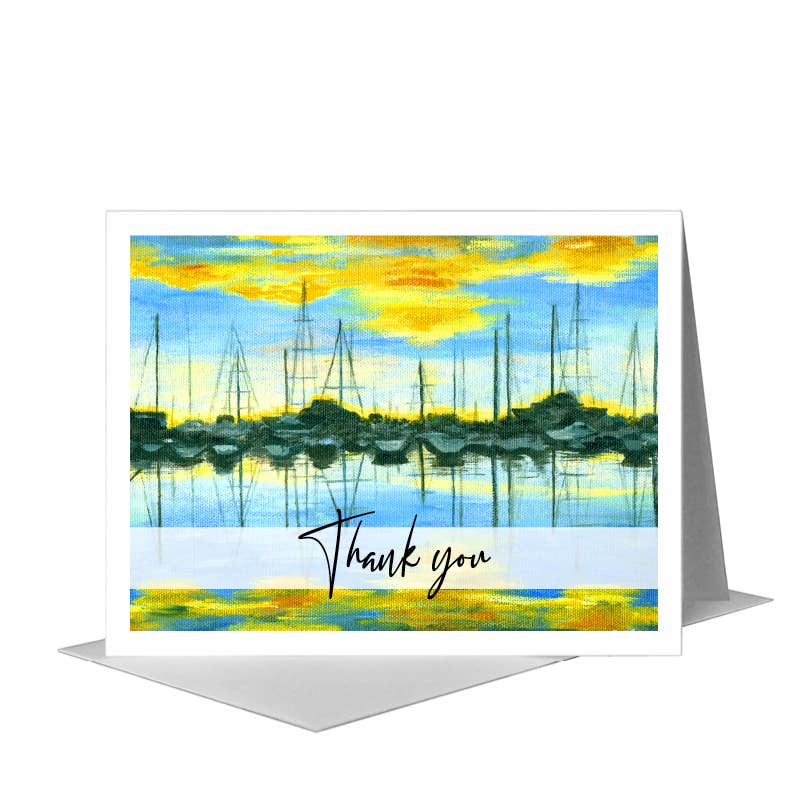 Printed Canvas - Wholesale Thank You Card - Reflection, Greeting Card (#7105G)0