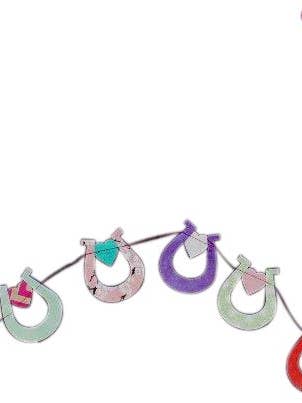 Papiergirlande, 1,5 m, Hufeisen für den Großhandel von Giftsland