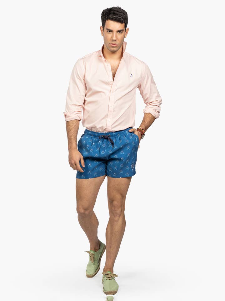 Men's swimsuit with skull SKULL - 909323009 for wholesale by Harper & Neyer