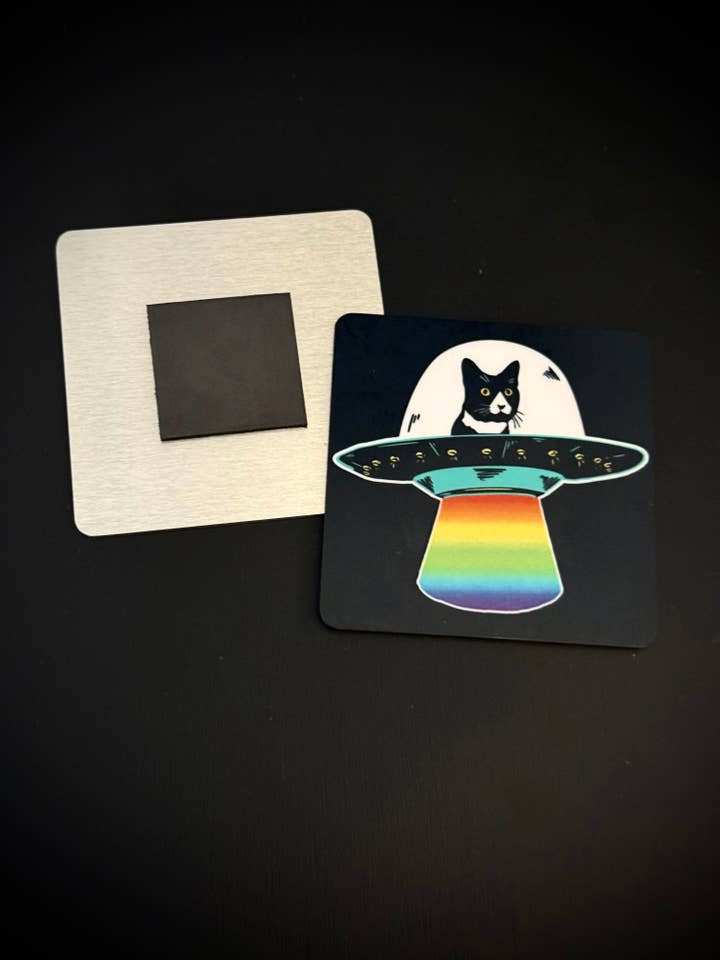 Dexter i en regnbue UFO-magnet for engroshandel hos Mobius Theory