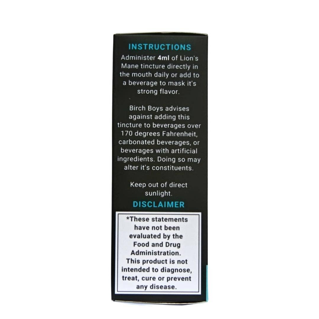 Birch Boys - Wholesale Tincture - Organic Lion's Mane Tincture4
