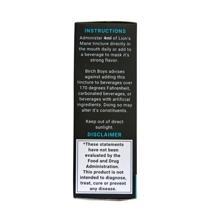 Birch Boys - Wholesale Tincture - Organic Lion's Mane Tincture4