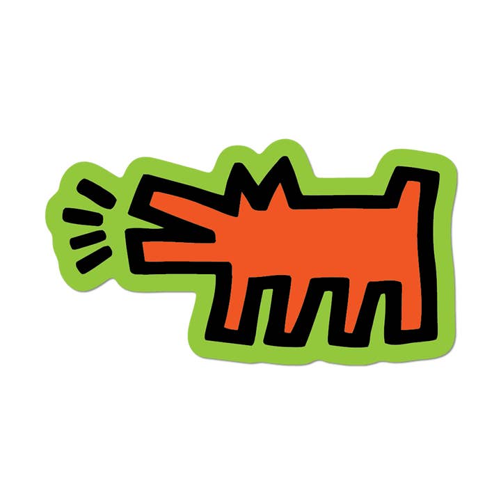Barking Pop Shop Dog by Keith Haring - Die-Cut Sticker for wholesale by Apply Stickers