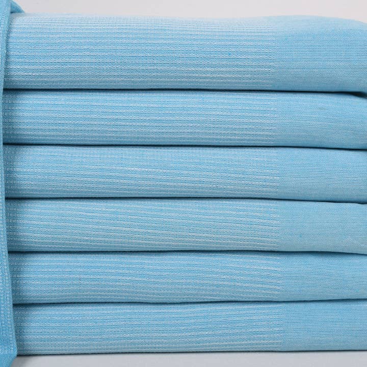 Custom Beach Towel, Elegant Light Blue Towel for wholesale by Organic Turkish Towels