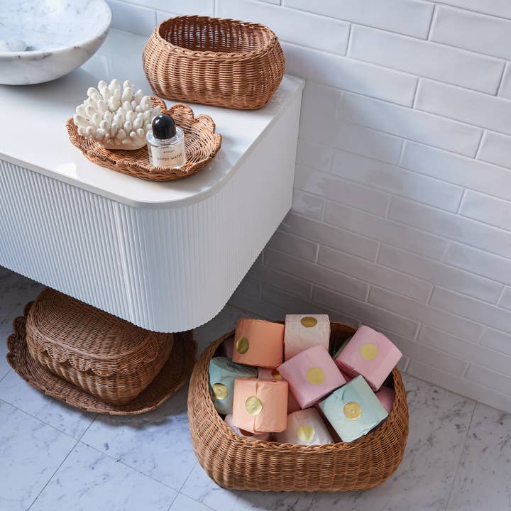 BEBE BASK® - Wholesale Storage Bin - Kids & Baby - FAUNA TRIO RATTAN BASKET SET MOCCA5