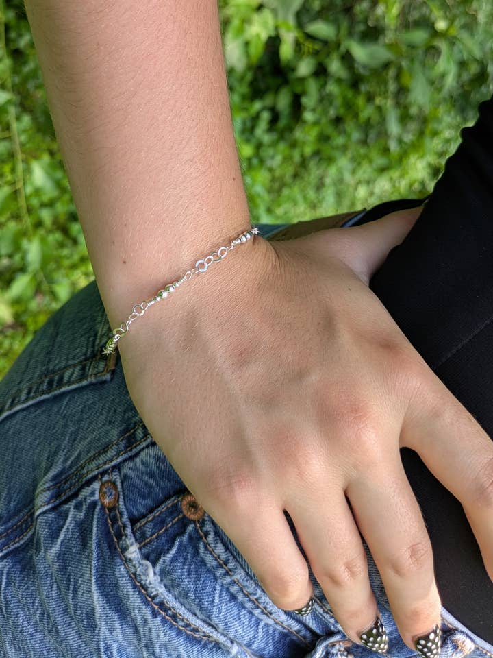 Sterling Silver Beaded Bracelet for wholesale by North Fork Jewelry Design, LLC