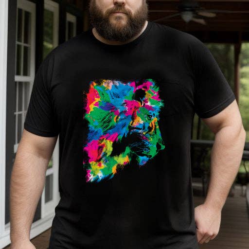 Camiseta León Arcoíris Abstracto para venta al por mayor de Design and Country