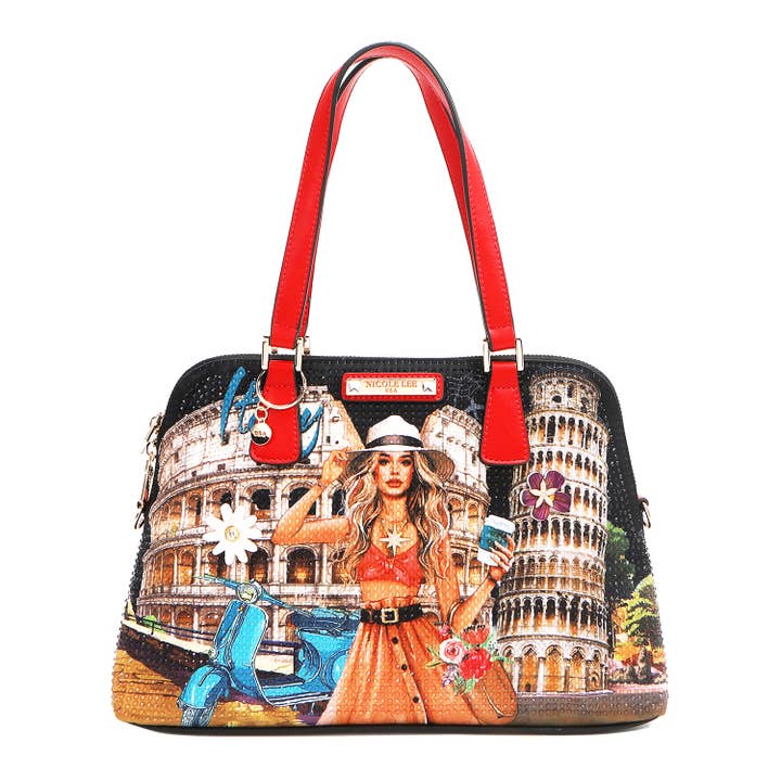 MARTHA VIAJA A ITALIA - BOLSO DE MANO DOMO para venta al por mayor de Nicole Lee USA
