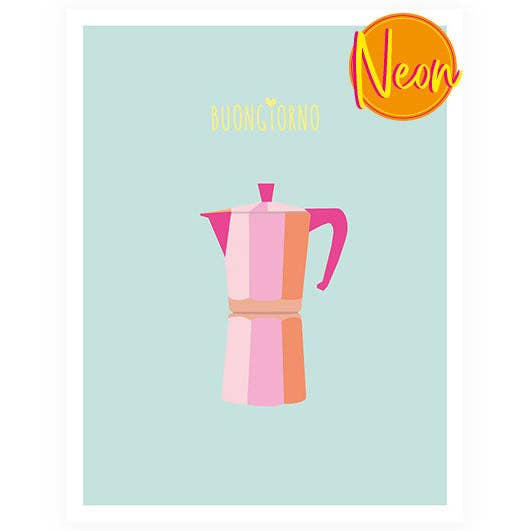 Good morning | AuriCard | Neon Postcard for wholesale by Hey!Cards GmbH & Co. KG