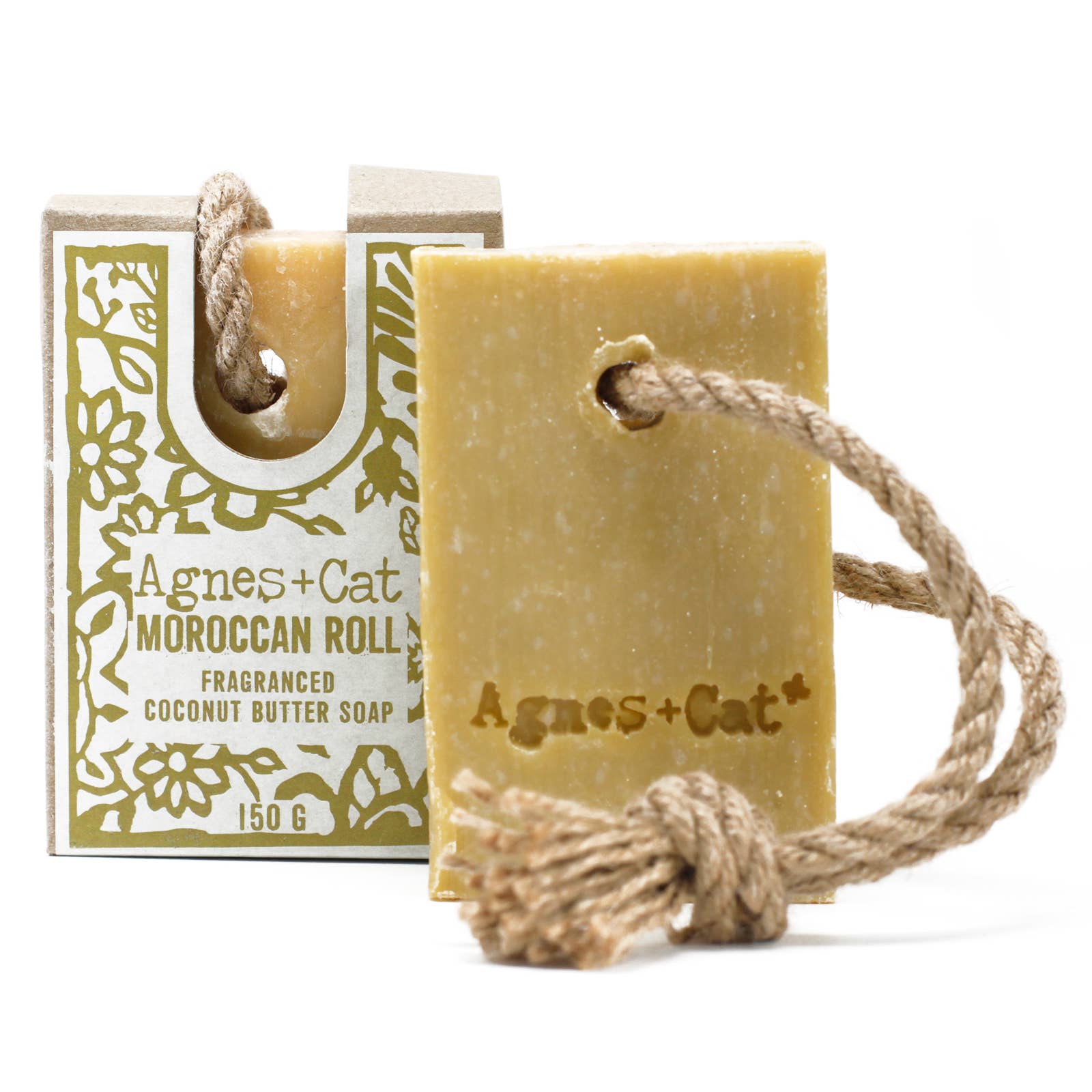 Agnes + Cat – wholesale Bar Soap – Soap On A Rope 150g - Moroccan Roll1