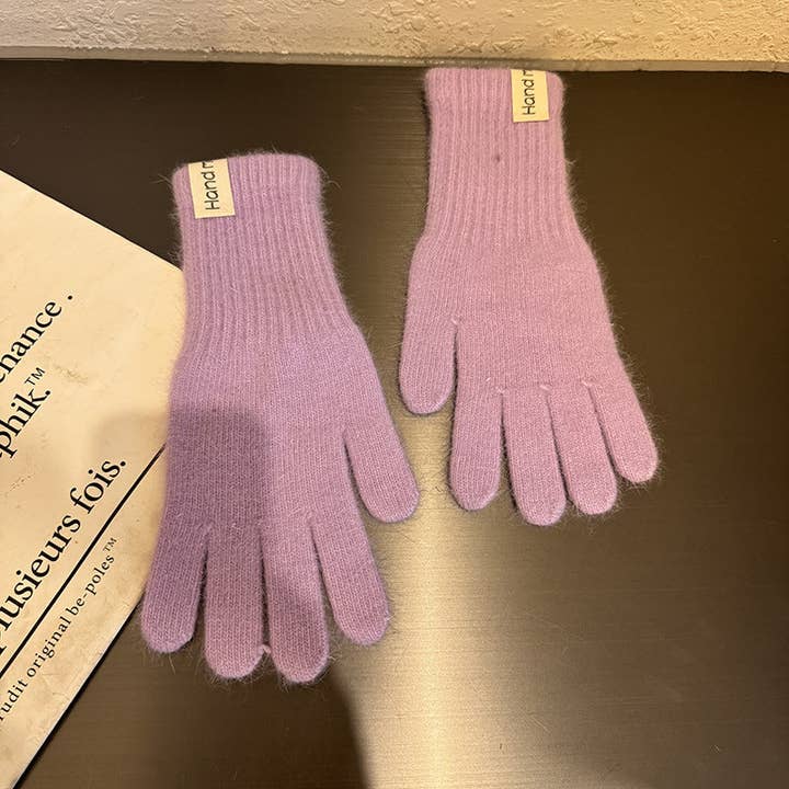 Dipped Shop - Wholesale Gloves - Women's - Winter Knit Warm Solid Color Gloves DP25G7032