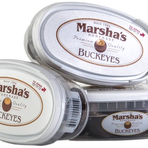 Marsha's Buckeyes - Wholesale Chocolate Covered Sweets - Case of 12 Count, Deli Containers of Buckeye Sweets