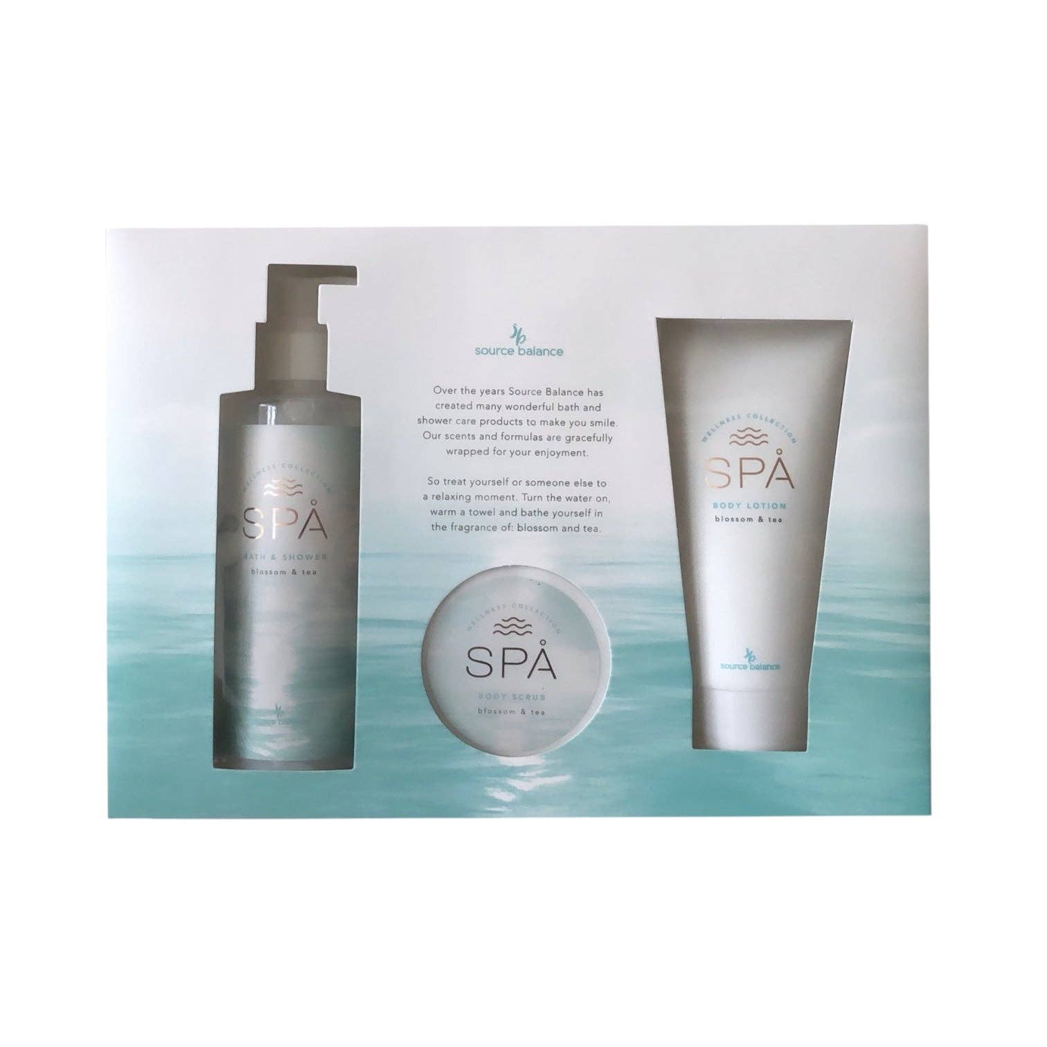 VewoTex - Wholesale Set met bad- en lichaamsproducten - Wellness Geschenkset: SPA Ocean Breeze » Bodylotion, Peelingzout & Douchegel0