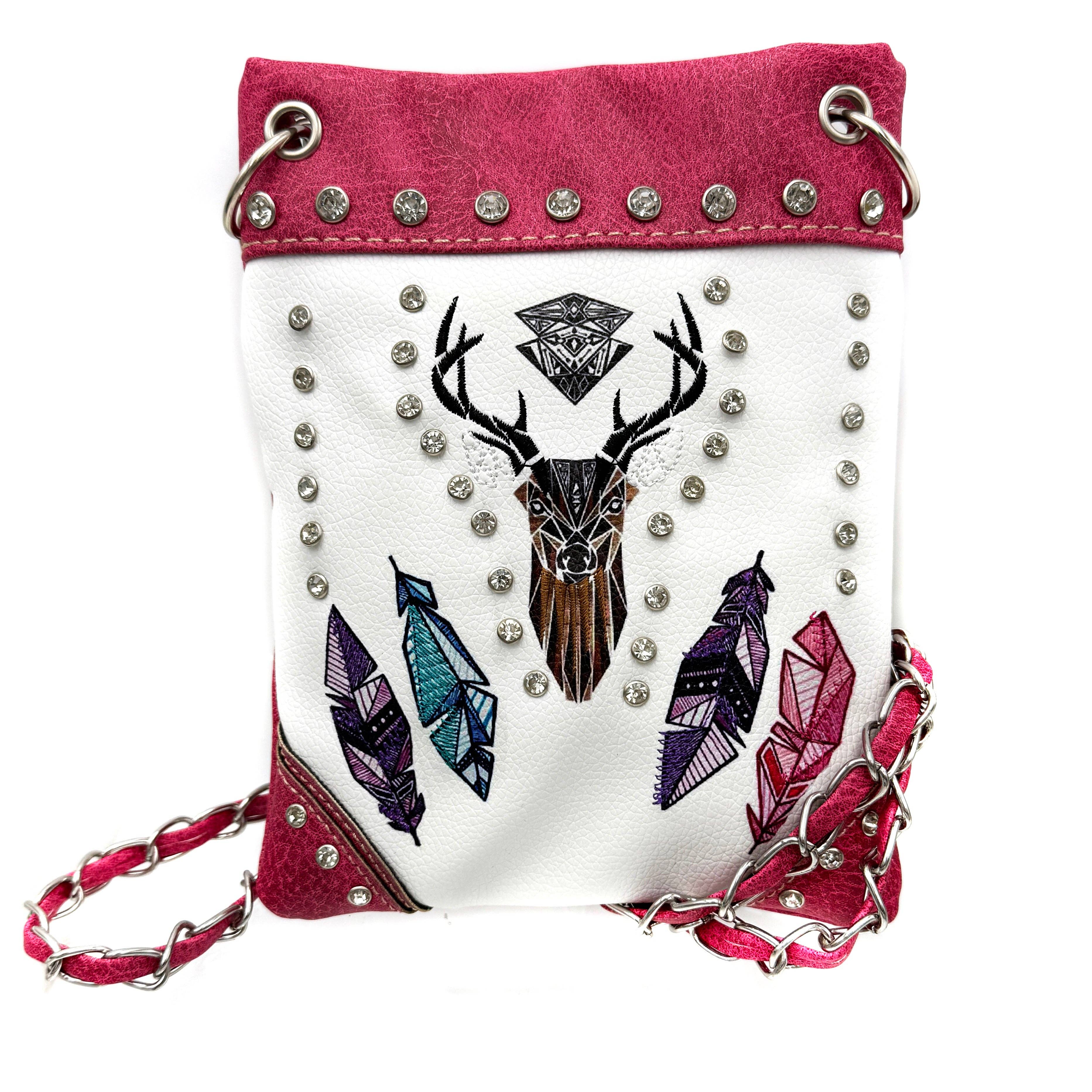 Lunar Deer – wholesale Crossbody bag – Women's – Embroidered Deer Small Crossbody Bag2