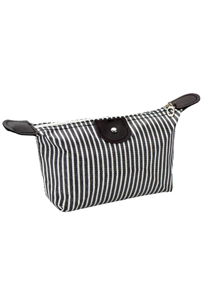 ASSORTED Harbor Stripe Organizer Pouch Travel Bag for wholesale on Faire2