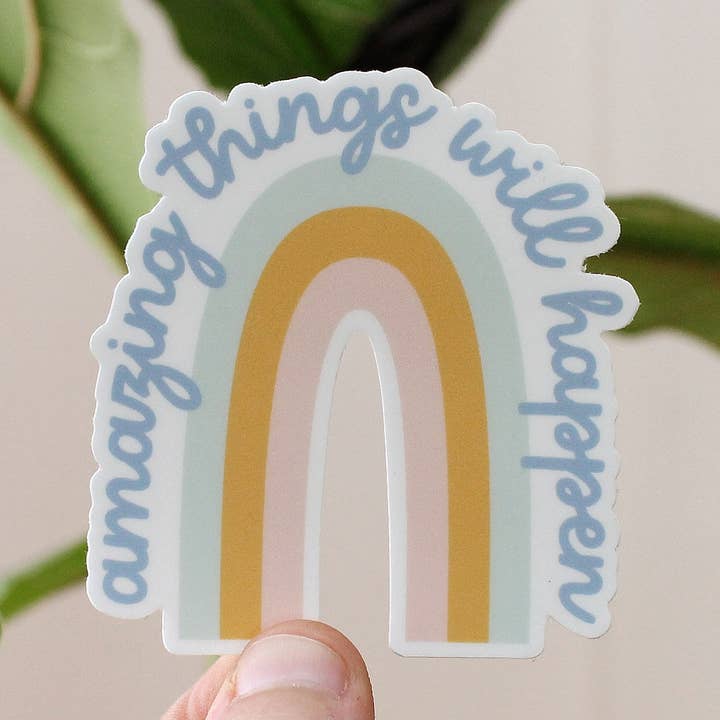 oh, little wren - Wholesale Sticker - Encouraging Sticker | Rainbow | Good Things Will Happen