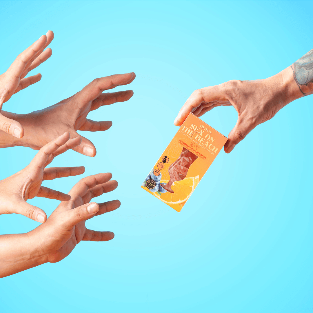 Gudis - Wholesale Gummy - Alcohol Gum - Sex On The Beach Cocktail Box 70g3