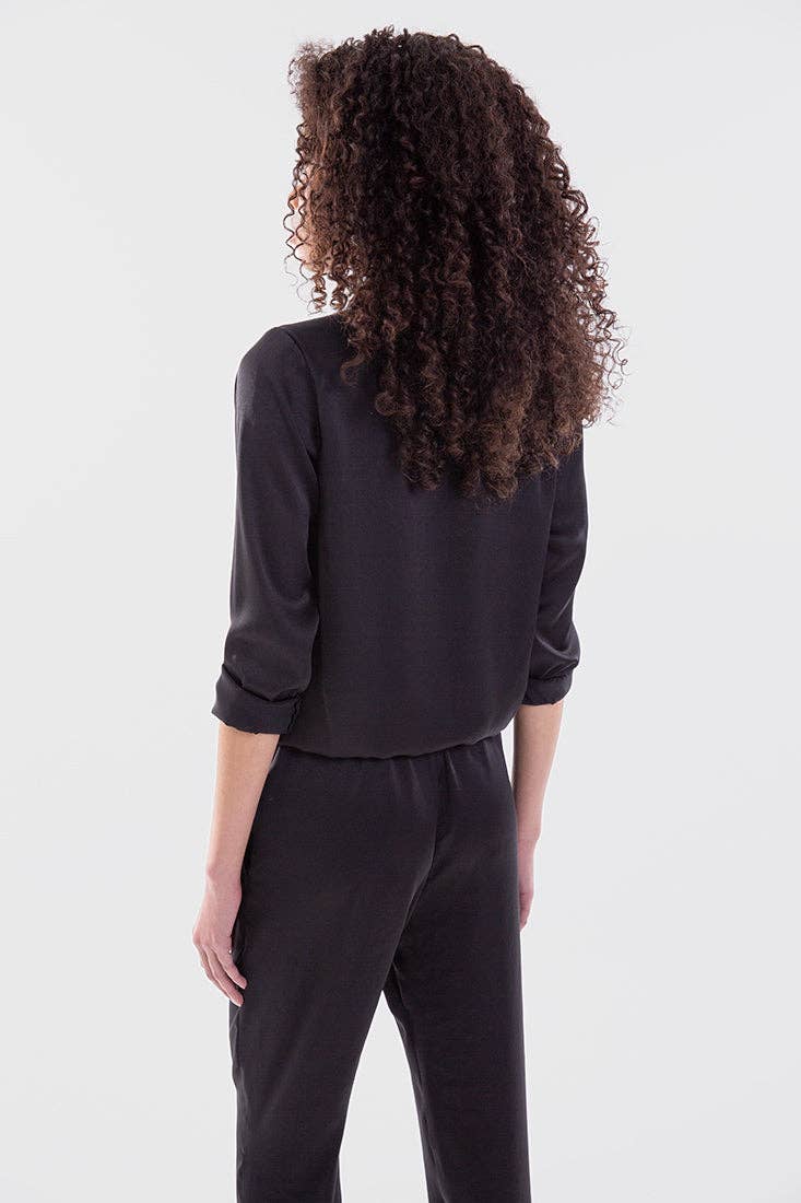 Sort Stina Sort Jumpsuit for engroshandel på Faire5