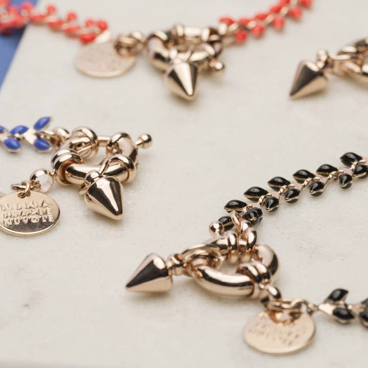 Braid Rosè Bracelet | gold plated | made in Italy for wholesale by NINA TRA LE NUVOLE