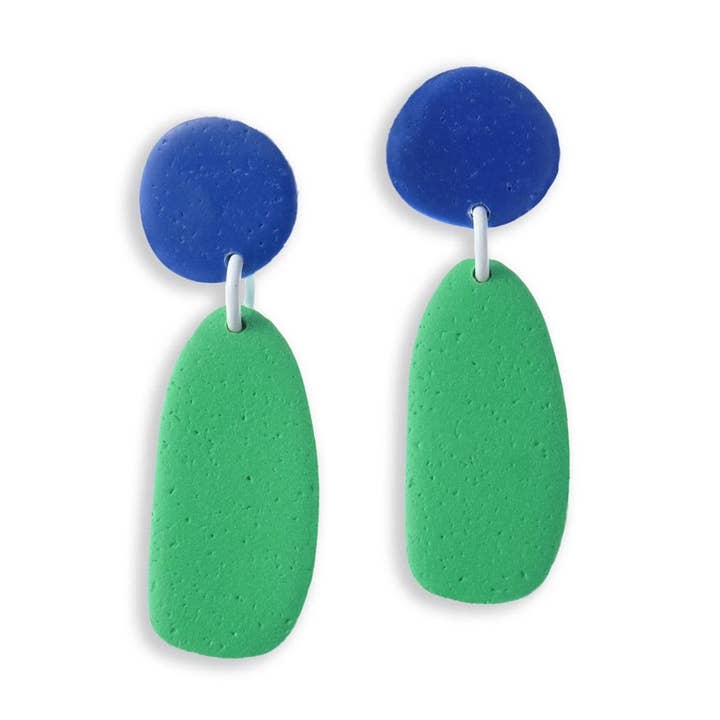 Miro Tropfen-Ohrringe in Grün für den Großhandel von By Chavelli