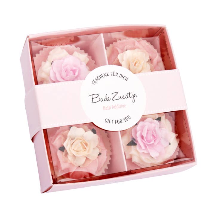 Coffret cadeau de 4 bombes de bain Cherry Blossom - Ensemble d'additifs pour le bain pour la vente par BadeFee