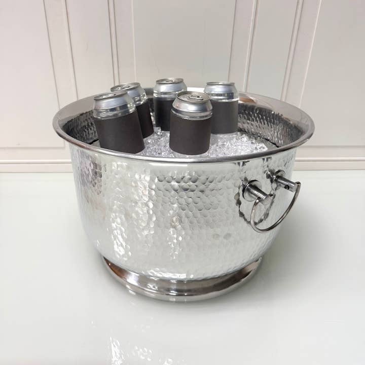 India Handicrafts Inc - Wholesale Party Tub - Aluminum Tub with Handles
