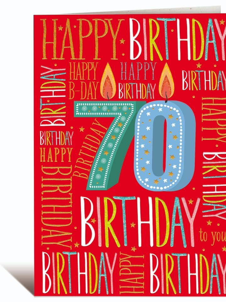 Biglietto Auguri Origami 3D-70 Anni per la vendita all'ingrosso da parte di ORIGAMI EDITORE SRL