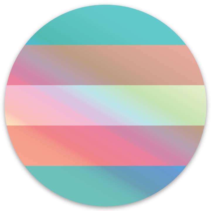 Trans Flag - Holographic Sticker for wholesale by Xan | Art