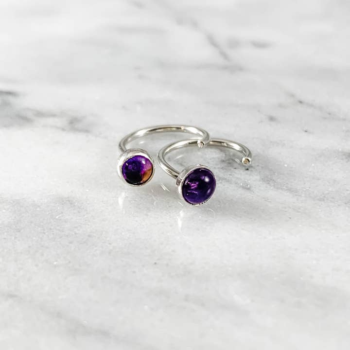 Gemstone Huggie Earrings for wholesale by Simply Chic Jewelry