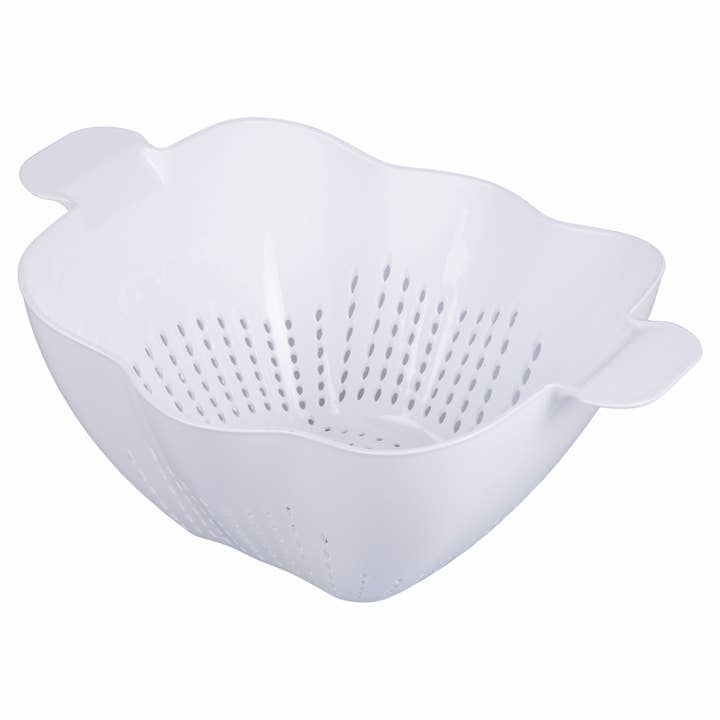 VdE Tivoli 1996 - Wholesale Colander - FASHION WHITE ACRYLIC COLANDER 31.5X23.3X13.32