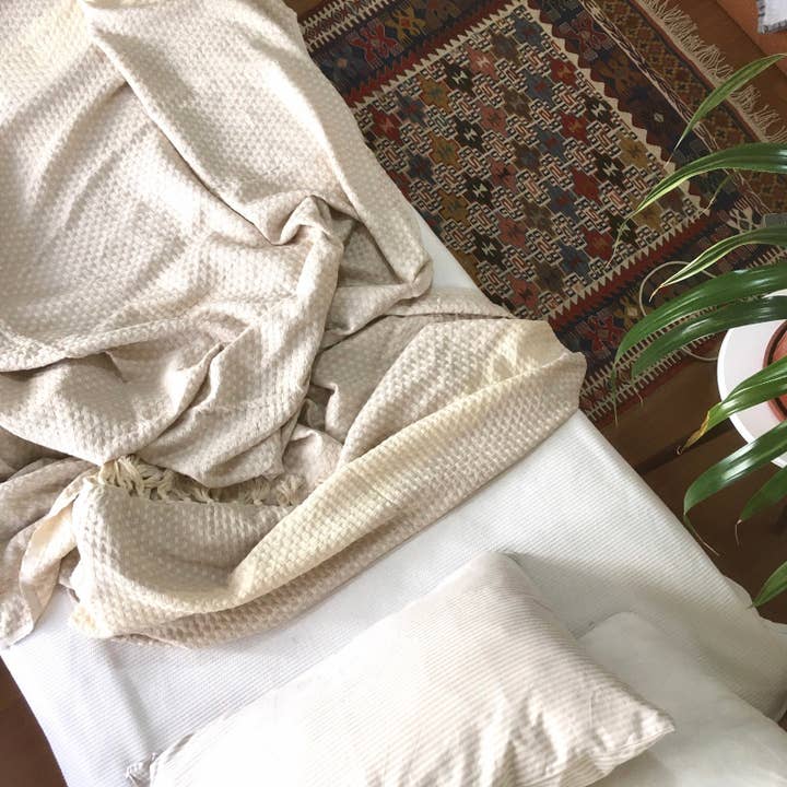 Tayf - Vendita all'ingrosso Plaid - Plaid Istanbul in cotone biologico fatto a mano1