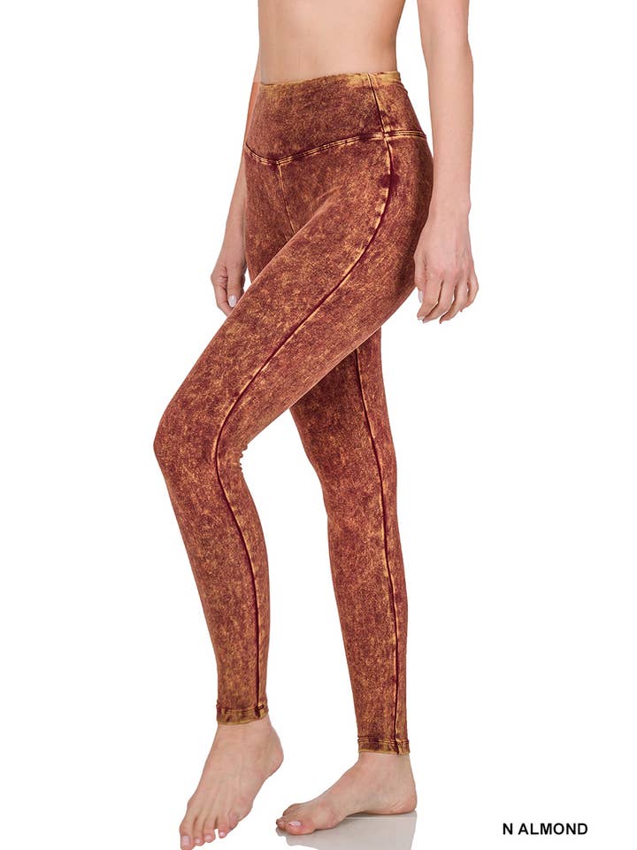 42POPS - Wholesale Athletic/Lounge Leggings - Women's - ",.Mineral Wash Leggings12