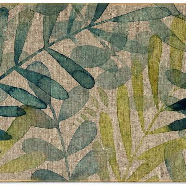 Linned Look gulvmåtter 29.5" x 17.75" - Gossamer Håndflade for engroshandel hos CounterArt/Highland Home/Thirstystone