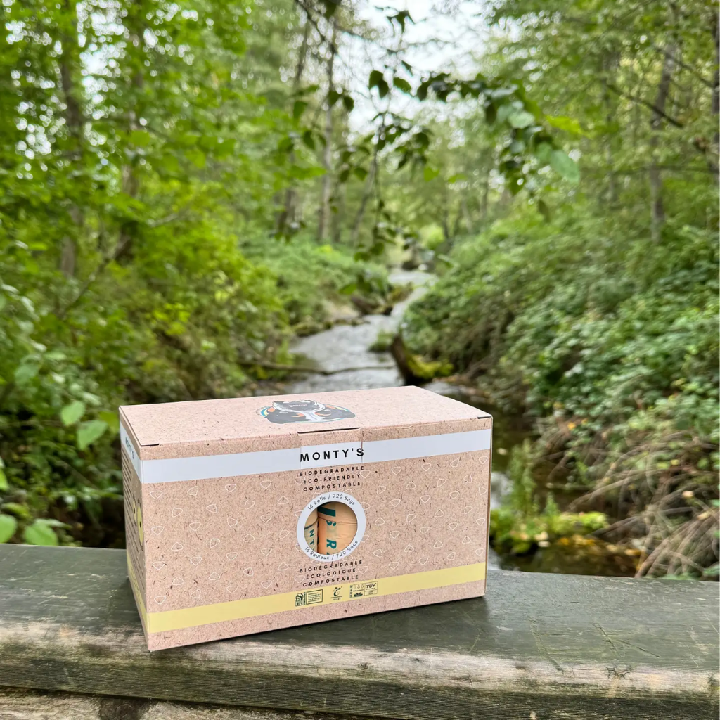 Monty's Bags – wholesale Pet poo bag – Compostable Cornstarch Poop Bags - 9 x 13" - Triples Rolls 4