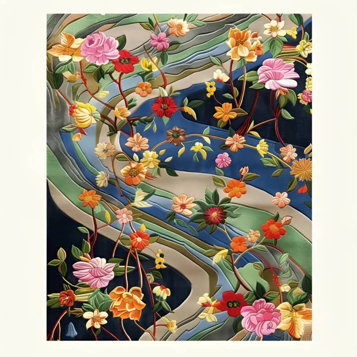 Garden Glam Hand Tufted Wool Rug for wholesale by Maia Homes