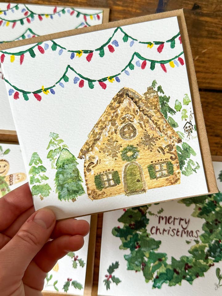 Pacote de Cartões de Natal Ginger Spice por atacado de LDMDesign