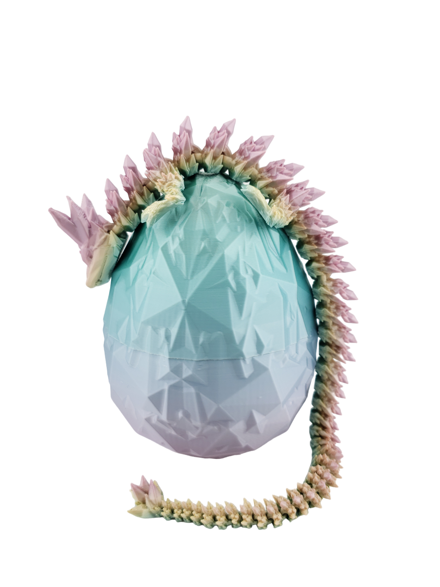 The Geek Galleria - Venta al por mayor Pelota antiestrés - Niños - Dragón articulado de cristal de 30 cm con huevo a juego - Cinderwing3d - Dragón impreso en 3D - Regalo único8