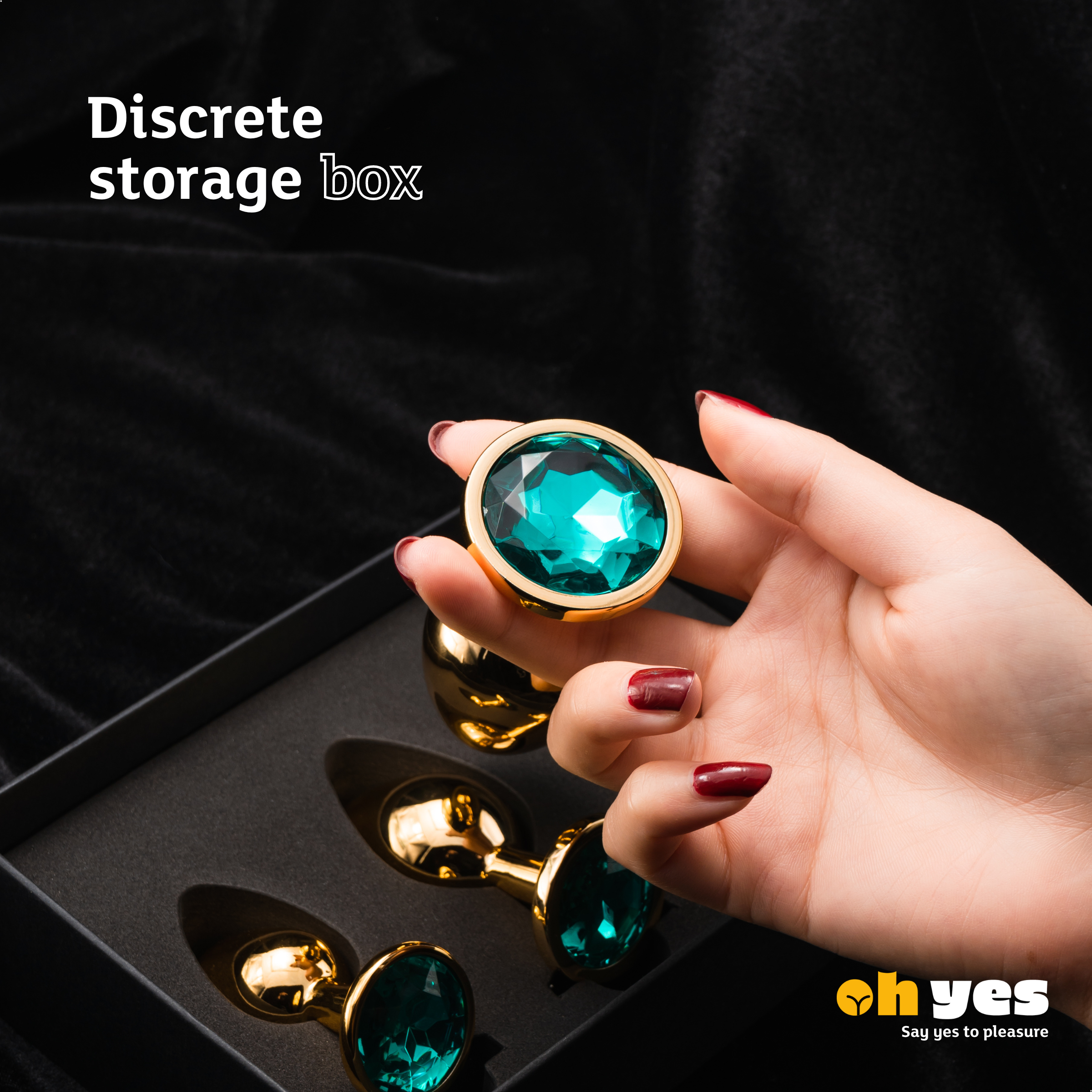 ohyes - Vente Sex toys - Ensemble de plug anal en métal doré14