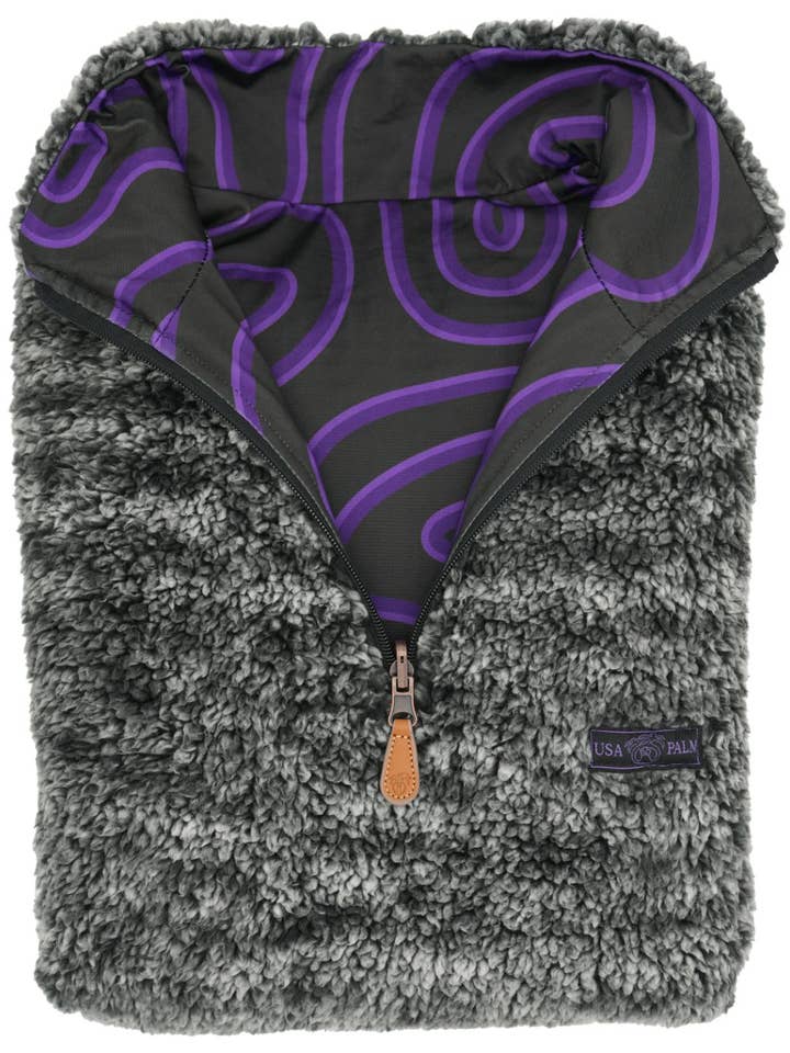 USA Palm - Vendita all'ingrosso Giacca - Donna - Sherpa reversibile con zip a 1/4