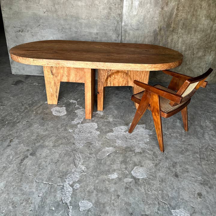 Office Objets - Wholesale Coffee Table - Massive mango wood table 2m10x1m15