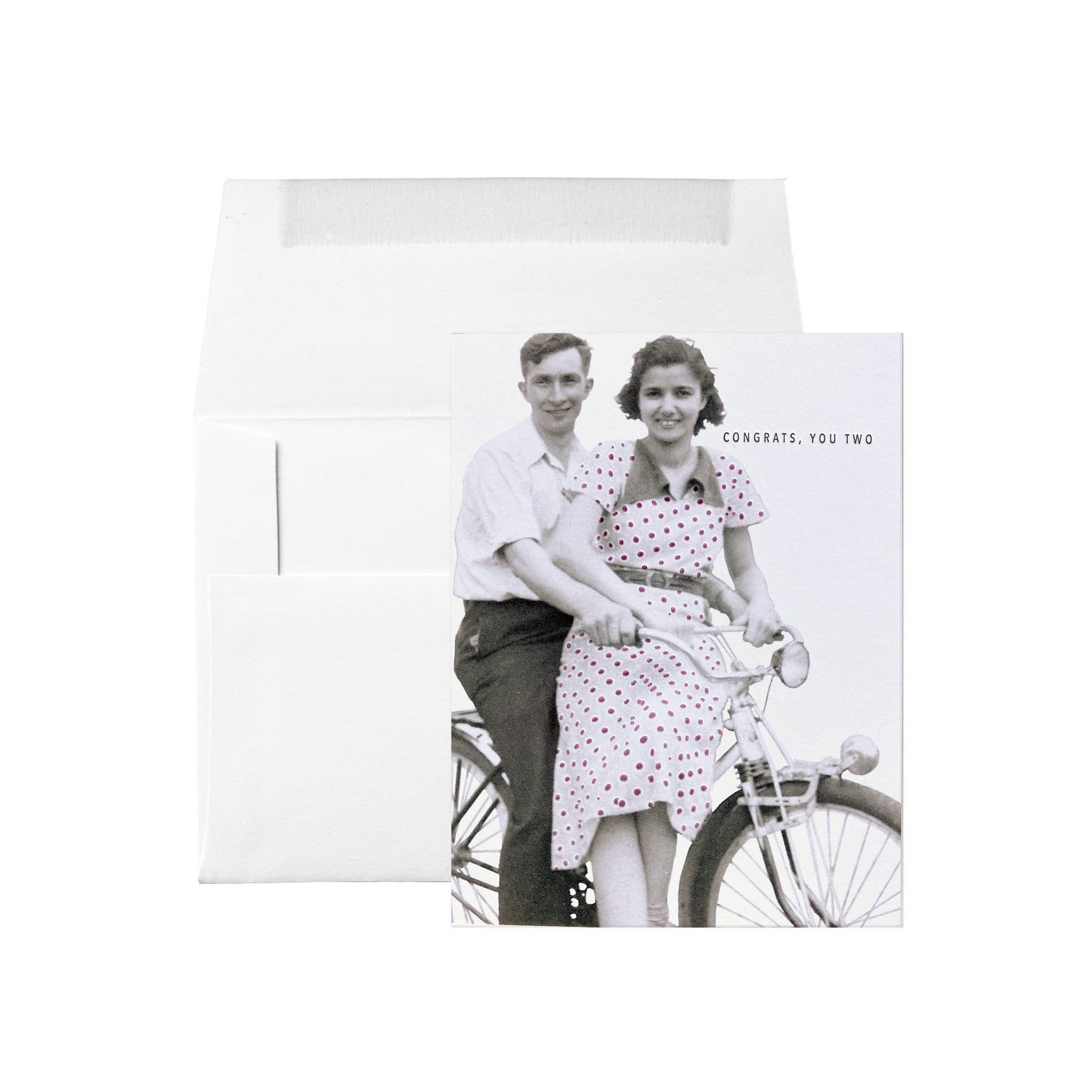 Embued Photophiles - Wholesale Congratulations Card - Bicycle Congrats You Two Card2