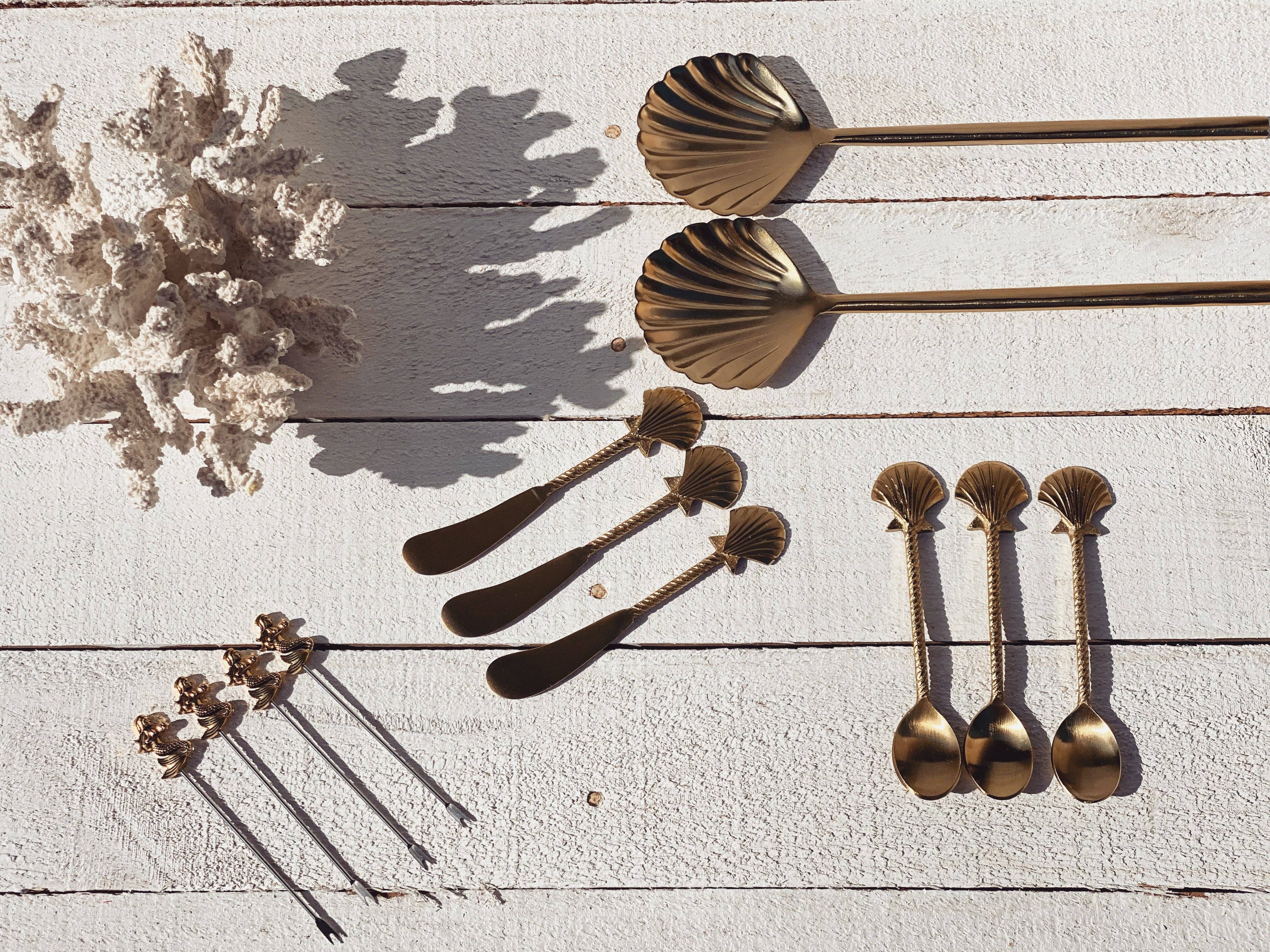 saide. - Vente Couteaux à fromage - couteau à fromage en corail blanc | ensemble6