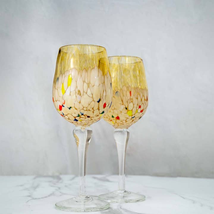 Set of 2 Murano Elegance Collection 200 ml Wine Glasses for wholesale by Murano Dream